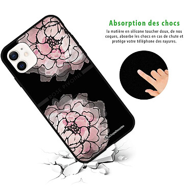 Avis LaCoqueFrançaise Coque iPhone 12 Mini Silicone Liquide Douce Rose Pivoine