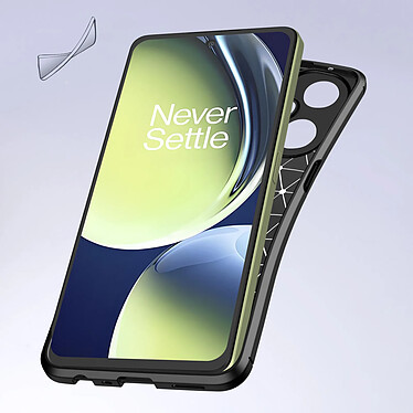 Avis Avizar Coque pour OnePlus Nord CE 3 Lite 5G Silicone Gel Flexible Design Effet Fibre de Carbone  Noir