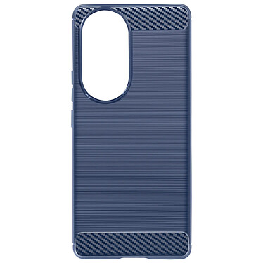 Avizar Coque pour Honor 90 Effet Carbone Silicone Flexible Antichoc  Bleu Nuit