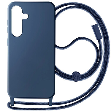 Avizar Coque Cordon Semi-Rigide pour Samsung Galaxy S24 Bleu Nuit