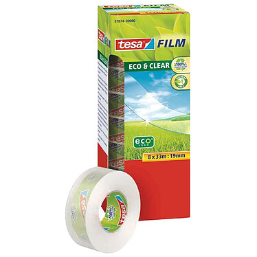 TESA Film Eco & clear, transparent, 15 mm x 10 m, support de