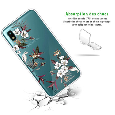 Avis LaCoqueFrançaise Coque Samsung Galaxy A10 360 intégrale transparente Motif Fleurs Sauvages Tendance