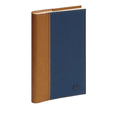 EXACOMPTA Agenda de poche Espace 17S spiralé Denim 9 x 17,5 cm Semainier janvier à décembre - bleu marine