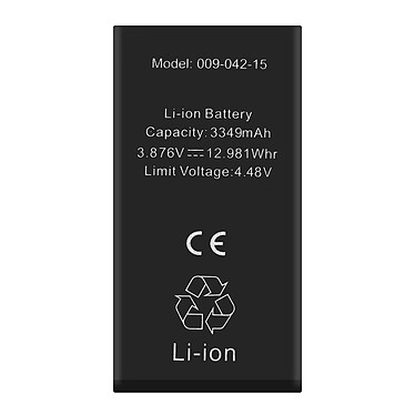 Clappio Batterie sans BMS pour iPhone 15 3349mAh Sans message d'erreur Noir