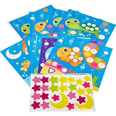 Acheter APLI Boîte Métal Gommettes multicolore Poisson DANIELA MASSIRONI