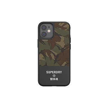 Superdry Coque pour Apple iPhone 12 Mini Collection Canvas en TPU Camouflage