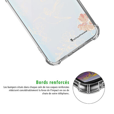 Acheter LaCoqueFrançaise Coque Samsung Galaxy A50 Silicone antichocs Solides coins renforcés  transparente Motif Fleurs Blanches