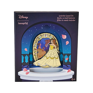 Disney - Pin's émaillé avec effet 3D Belle (La Belle et la Bête) 8 cm