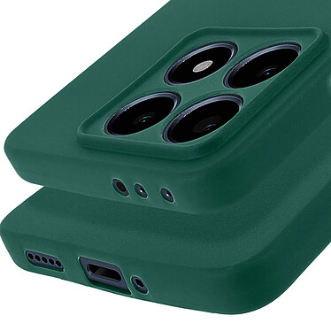 Avizar Coque pour Xiaomi 14T Silicone Souple Mate Vert Foncé pas cher