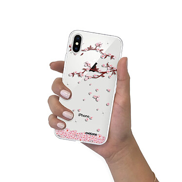 Evetane Coque iPhone X/Xs 360 intégrale Chute De Fleurs Tendance pas cher