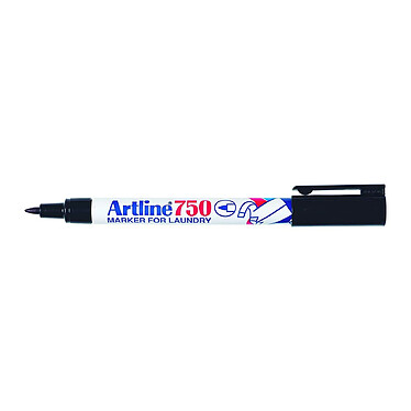 ARTLINE Marqueur '750' spécial 'Textile' permanent indélébile pointe conique 0,7 mm noir x 12