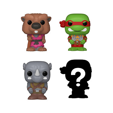 Les Tortues Ninja - Pack 4 figurines Bitty POP! Vinyl Splinter 2,5 cm