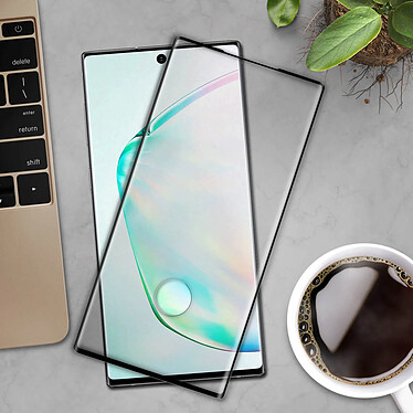 Acheter Avizar Film Galaxy Note 10 Plus Verre Trempé Incurvé Transparent au Contour Noir