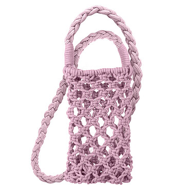 Avizar Sac Bandoulière pour Smartphone en Crochet Tressé  Violet