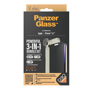 Avis PanzerGlass PanzerGlass™ pour iPhone 15 Plus Bundle