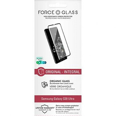 Avis Force Glass Pack de 5 Protège écrans pour Samsung Galaxy S20 Ultra en Verre 3D Original Transparent