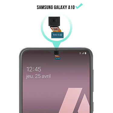 Acheter Clappio Caméra Avant Samsung Galaxy A10 Objectif de remplacement Frontal