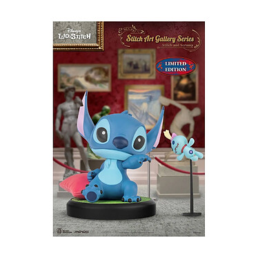 Lilo & Stitch - Figurine Mini Egg Attack Stitch Art Gallery Series Stitch and Scrum 8 cm