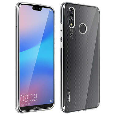 Avizar Coque Arrière + Film Verre Trempé Transparent Huawei P20 Lite - Transparent