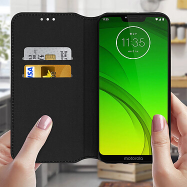 Avis Avizar Housse Motorola Moto G7 Power Étui Folio Fonction Support Vidéo Noir