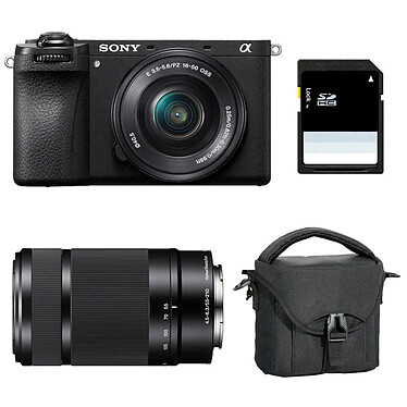 SONY ALPHA 6700 NOIR + 16-50 + 55-210 + Sac + SD 8 Go