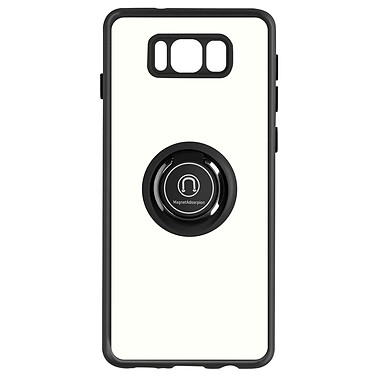 Avizar Coque pour Samsung Galaxy S8 Bi-matière Bague Métallique Support Vidéo  noir