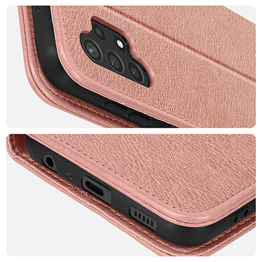 Avizar Housse pour Samsung Galaxy A13 Clapet Portefeuille Fonction Support vidéo  rose pas cher