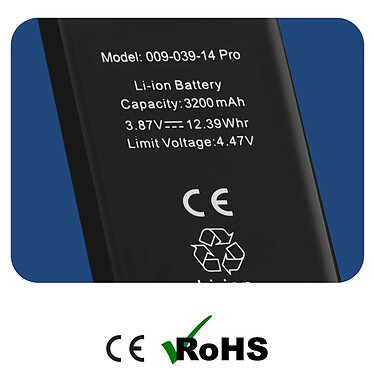 Acheter Clappio Batterie sans BMS pour iPhone 14 Pro Capacité 3200mAh Noir