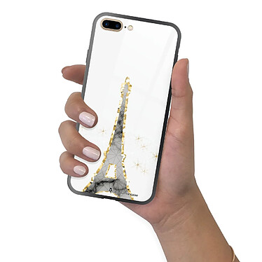 LaCoqueFrançaise Coque iPhone 7 Plus/ 8 Plus Coque Soft Touch Glossy Illumination de paris Design pas cher