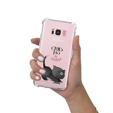 Evetane Coque Samsung Galaxy S8 Plus anti-choc souple angles renforcés transparente Motif Chuis pas du matin pas cher