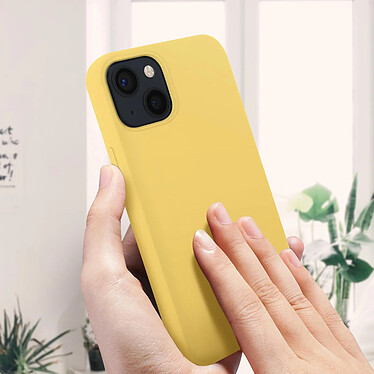 Acheter Avizar Coque iPhone 13 Mini Silicone Semi-rigide Finition Soft-touch jaune