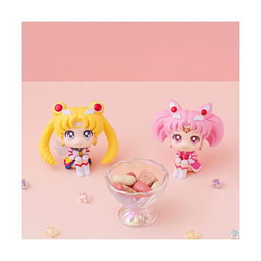 Sailor Moon Cosmos The Movie Look - Statuettes Look Up Eternal  & Eternal Sailor Chibi Moon LTD pas cher