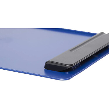 Avis MAUL Porte-bloc plastique GO A4 Bleu Pince Noire