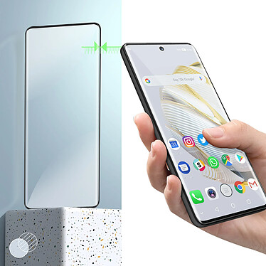 Avizar Verre Trempé pour Huawei Nova 10 Pro Ultra-résistant Dureté 9H Anti-traces  Contour Noir pas cher