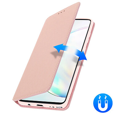 Avizar Housse Galaxy Note 10 Lite Étui Folio Porte-carte Fonction Support Rose gold pas cher