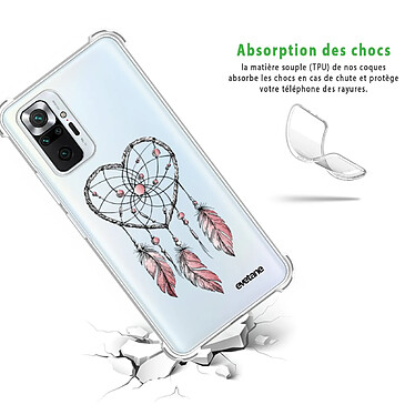 Avis Evetane Coque Xiaomi Redmi Note 10 Pro anti-choc souple angles renforcés transparente Motif Attrape coeur