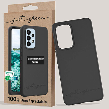 Avis Just Green Coque pour Samsung Galaxy A53 Recyclable Biodégradable  Noir