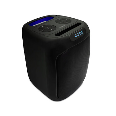 Mooov 477370 - Enceinte Party Cube sans fil avec effets lumineux - Noire et bleue