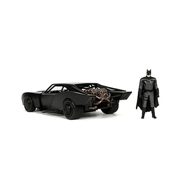 Batman 2022 Hollywood Rides - Réplique 1/24 Batmobile métal 2022 avec figurine Batman pas cher