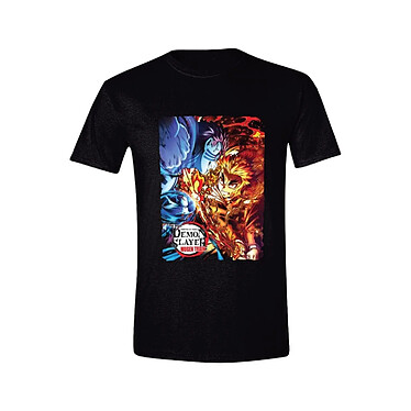 Demon Slayer Kimetsu no Yaiba - T-Shirt Water and Flame - Taille L