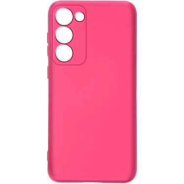 Avizar Coque pour Samsung Galaxy S23 Silicone Semi-rigide Finition Douce au Toucher Fine  Fuchsia