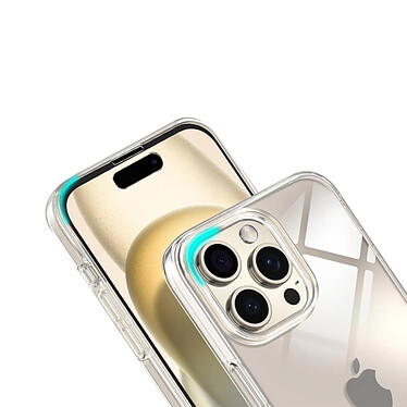 Evetane Coque iPhone 16 Pro Max 360 integrale Protection avant et arriere silicone transparente Motif pas cher