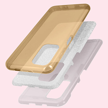 Avis Avizar Coque pour Xiaomi Poco M4 Pro 5G et Redmi Note 11S 5G Paillette Silicone Semi-rigide  doré