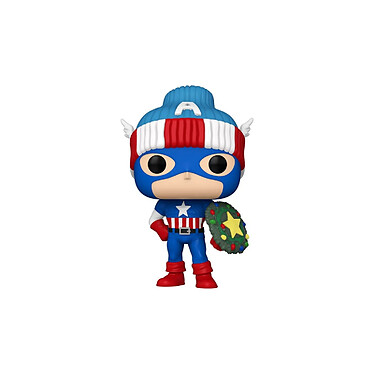 Marvel - Figurine POP! Holiday Capt. America 9 cm