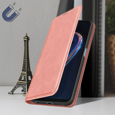 Avis Avizar Étui Portefeuille pour OnePlus Nord CE 2 Lite 5G / Realme 9 5G et 9 Pro Soft Touch Magnétique Support Vidéo  Rose