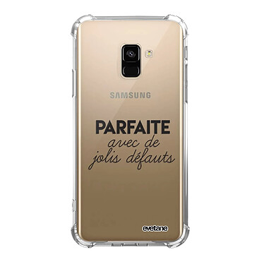 Evetane Coque Samsung Galaxy A8 2018 anti-choc souple angles renforcés transparente Motif Parfaite Avec De Jolis Défauts