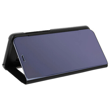 Avizar Etui Clapet Translucide à effet miroir noir Samsung Galaxy S8 - Fonction Stand pas cher