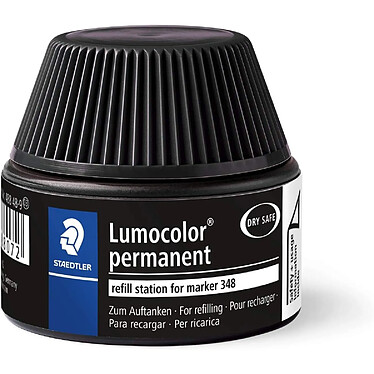 STAEDTLER Station recharge Lumocolor 488-48 pour marker 342 et 348 15ml Noir