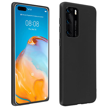 Avizar Coque Huawei P40 Silicone Gel Flexible Ultra-fine et Légère Noir