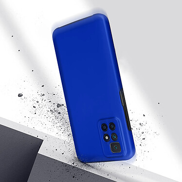 Avis Avizar Coque pour Redmi 10 et 10 2022 Arrière Rigide bleu et Avant Souple Transparent